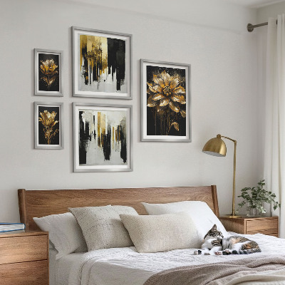 Galéria obrazov na stenu Kvetinové motívy, elegancia, modernosť