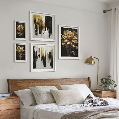Galéria obrazov na stenu Kvetinové motívy, elegancia, modernosť