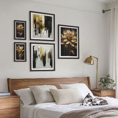 Galéria obrazov na stenu Kvetinové motívy, elegancia, modernosť