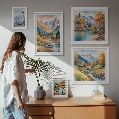 Galéria obrazov na stenu Maják na horských riekach