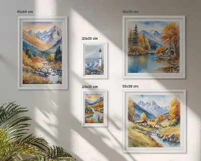 Obraz na stenu Maják na horských riekach galéria obrazov