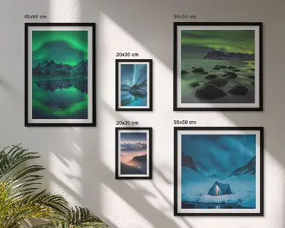 Obraz na stenu zimná krajina pohoria Aurora