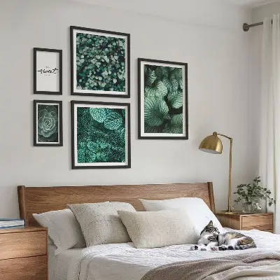 Obrazy nad pohovku Zelené listy moderné rastliny
