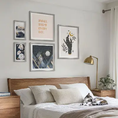 Galéria obrazov na stenu v boho štýle s prírodnými motívmi a posolstvami
