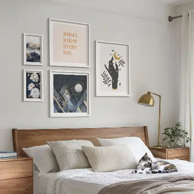 Galéria obrazov na stenu v boho štýle s prírodnými motívmi a posolstvami