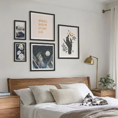 Galéria obrazov na stenu v boho štýle s prírodnými motívmi a posolstvami