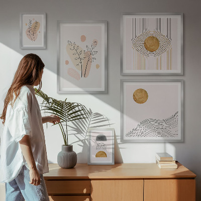 Galéria obrazov na stenu Štýlové minimalistické rastliny