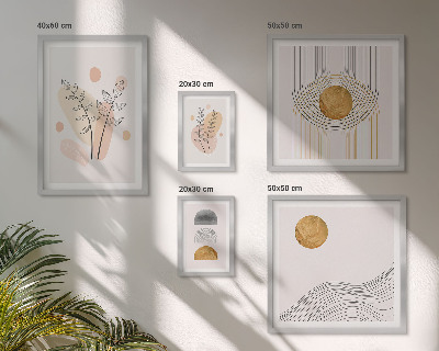 Galéria obrazov na stenu Štýlové minimalistické rastliny