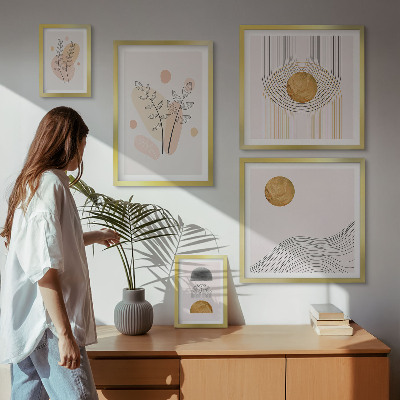 Galéria obrazov na stenu Štýlové minimalistické rastliny