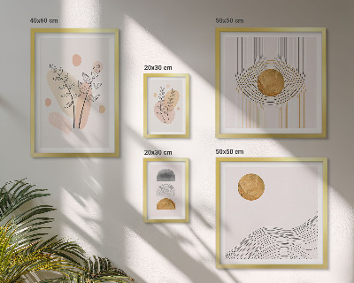 Galéria obrazov na stenu Štýlové minimalistické rastliny