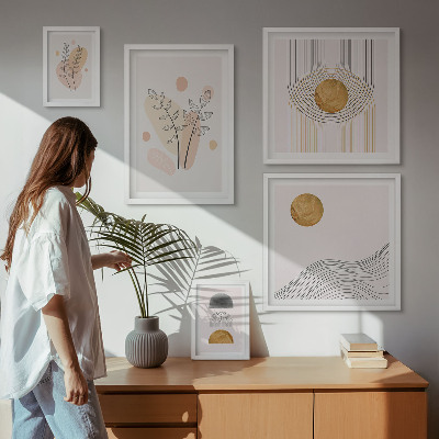 Galéria obrazov na stenu Štýlové minimalistické rastliny