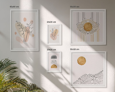 Galéria obrazov na stenu Štýlové minimalistické rastliny