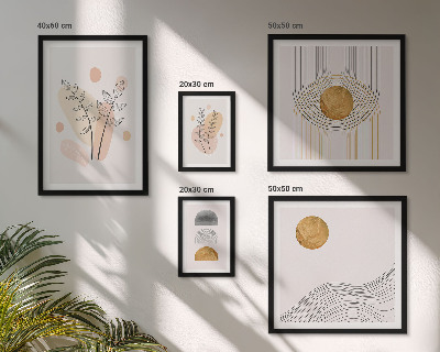 Galéria obrazov na stenu Štýlové minimalistické rastliny