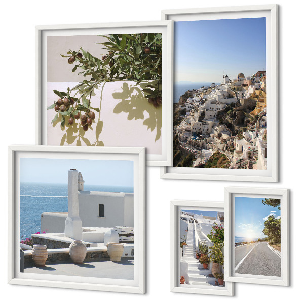 Galéria obrazov na stenu Malebné výhľady na Santorini