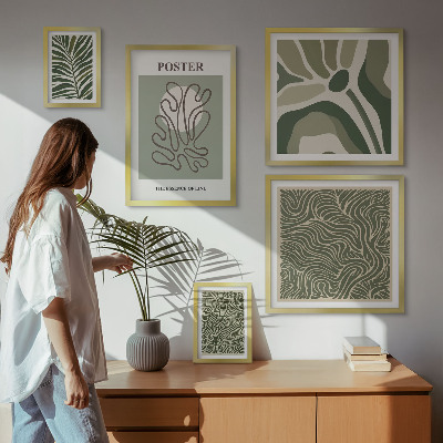 Galéria obrazov na stenu Abstraktné boho rastlinné formy