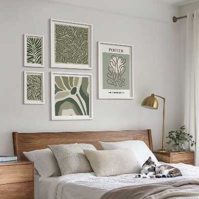Galéria obrazov na stenu Abstraktné boho rastlinné formy