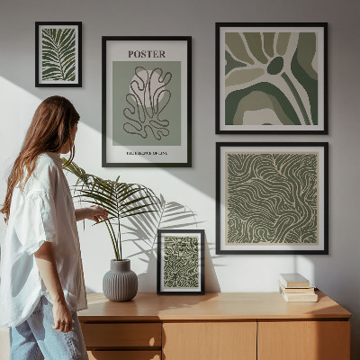 Galéria obrazov na stenu Abstraktné boho rastlinné formy