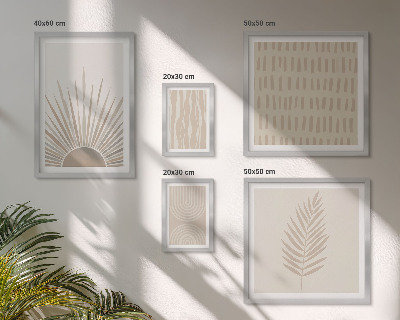 Galéria obrazov na stenu Štýlové dekorácie prírodnej geometrie
