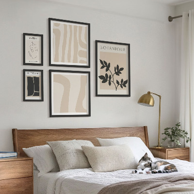 Galéria obrazov na stenu Štýlová abstraktná grafika rastlín
