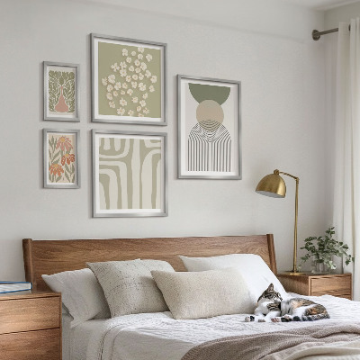 Galéria obrazov na stenu Štýlová pastelová grafika rastlín