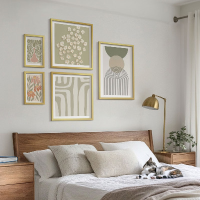 Galéria obrazov na stenu Štýlová pastelová grafika rastlín