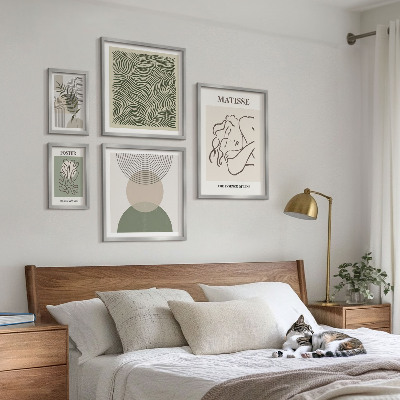 Galéria obrazov na stenu Minimalistické rastlinné kompozície