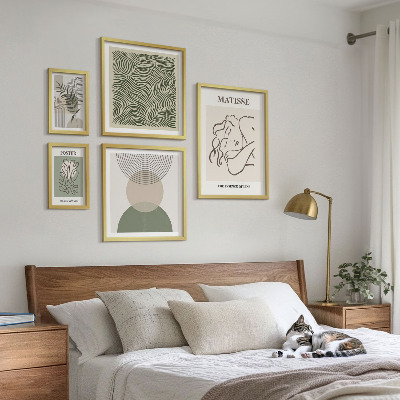 Galéria obrazov na stenu Minimalistické rastlinné kompozície
