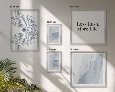 Moderná minimalistická grafika galéria obrazov na stenu