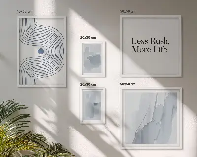 Moderná minimalistická grafika galéria obrazov na stenu
