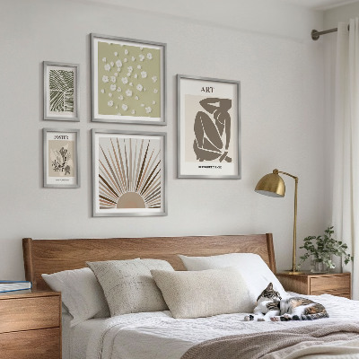 Galéria obrazov na stenu Štýlová abstraktná grafika rastlín