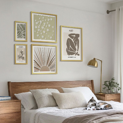Galéria obrazov na stenu Štýlová abstraktná grafika rastlín