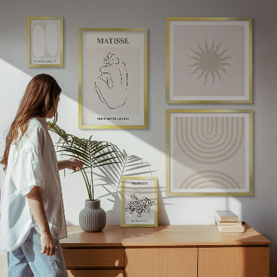 Galéria obrazov na stenu Minimalistické umelecké línie