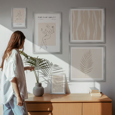 Galéria obrazov na stenu Krásne minimalistické motívy