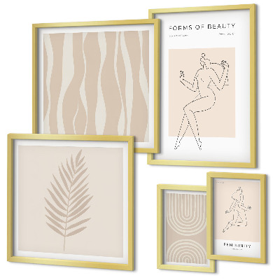 Galéria obrazov na stenu Krásne minimalistické motívy
