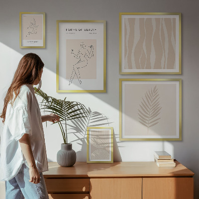 Galéria obrazov na stenu Krásne minimalistické motívy