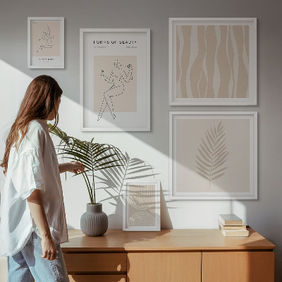 Galéria obrazov na stenu Krásne minimalistické motívy