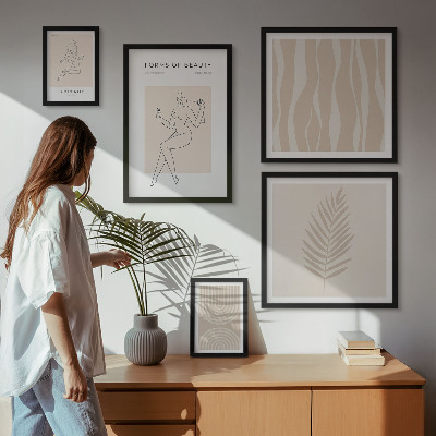 Galéria obrazov na stenu Krásne minimalistické motívy