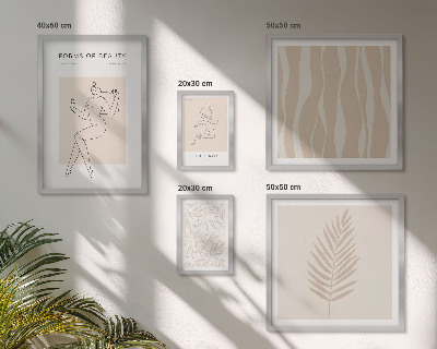 Galéria obrazov na stenu Štýlová grafika žien a rastlín