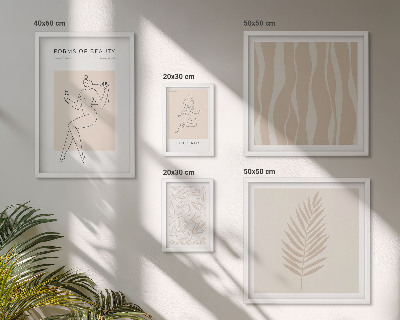 Galéria obrazov na stenu Štýlová grafika žien a rastlín