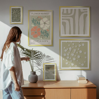 Galéria obrazov na stenu Rastlinné motívy boho vzory