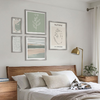 Galéria obrazov na stenu Štýlová grafika rastlín