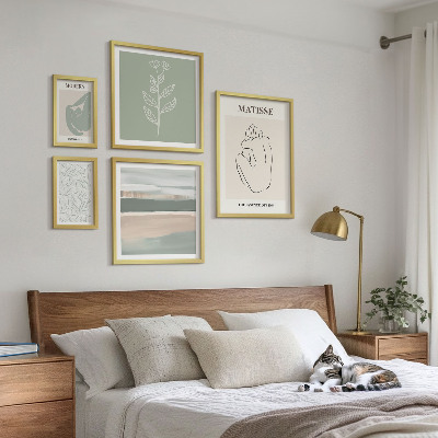 Galéria obrazov na stenu Štýlová grafika rastlín
