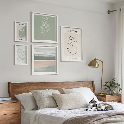 Galéria obrazov na stenu Štýlová grafika rastlín
