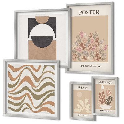 Galéria obrazov na stenu Štýlové rastlinné abstrakcie