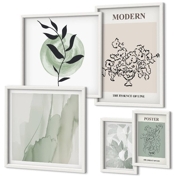 Sada obrazov nad pohovku Moderné minimalistické dekorácie