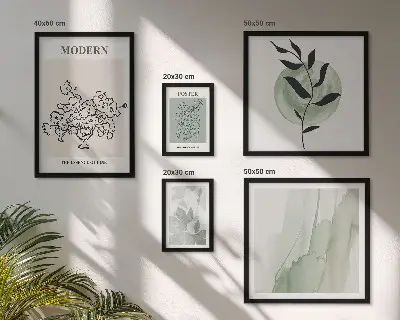 Moderné minimalistické dekorácie sada obrazov nad pohovku