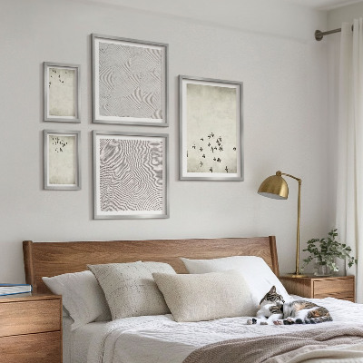 Galéria obrazov na stenu Minimalistická maľba vtákov