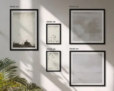 Obraz na stenu Minimalistické vtáky motív vtákov za letu