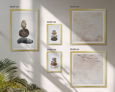 Galéria obrazov na stenu boho maľba na hromady kameňov