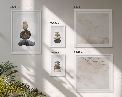 Galéria obrazov na stenu boho maľba na hromady kameňov